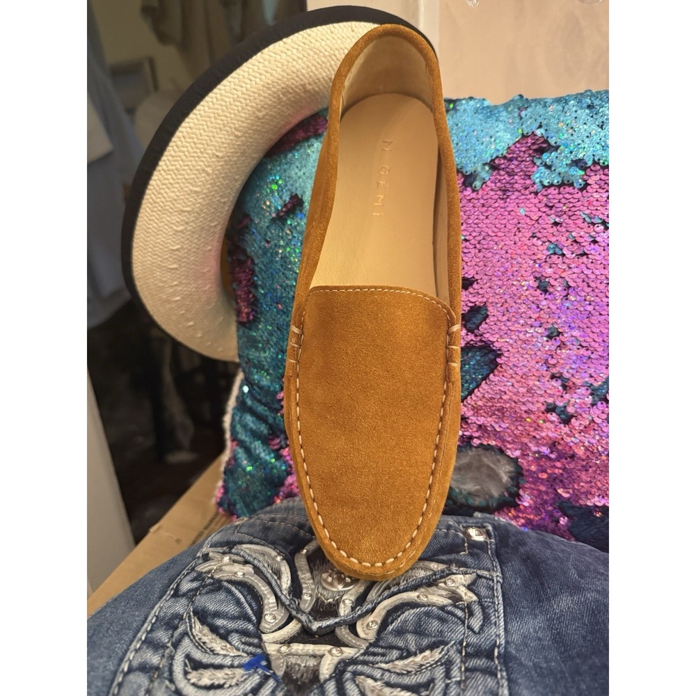 New M. GEMI The Felize Shearling Brown/rust Suede Moc  42 Women's US Size 11 - Picture 12 of 16